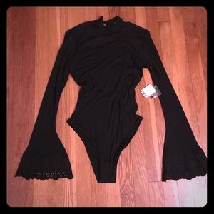 Free People open back bodysuit